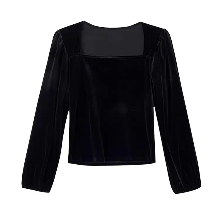 Элегантные велюровые рубашки больших размеров в дворцовом стиле с квадратным вырезом и рукавами-фонариками, золотая бархатная блузка, черный, фиолетовый
Элегантные велюровые рубашки больших размеров в дворцовом стиле с квадратным вырезом и рукавами-фонариками, золотая бархатная блузка, черный, фиолетовый