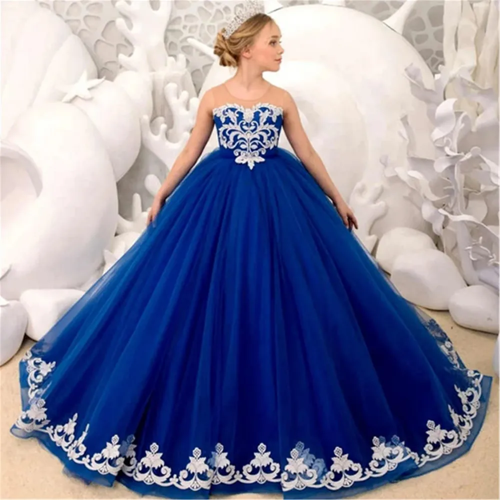 Elegant Flower Girl Wedding Dress Appliques Bow Puffy Floor Length Gown Girls Birthday Party Dress Kids First Communion Gown
Elegant Flower Girl Wedding Dress Appliques Bow Puffy Floor Length Gown Girls Birthday Party Dress Kids First Communion Gown