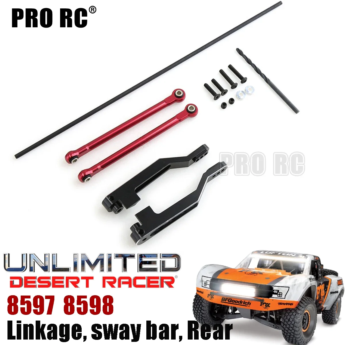 Alu Alloy 8597 8598 Rear Linkage Sway Bar Set For Traxxas 1/7 UDR Unlimited Desert Racer Rc Upgrade Part
Alu Alloy 8597 8598 Rear Linkage Sway Bar Set For Traxxas 1/7 UDR Unlimited Desert Racer Rc Upgrade Part