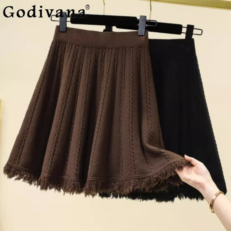 Осень-зима, большой размер, темпераментная трикотажная юбка, женская универсальная трапециевидная юбка с высокой талией, модные сексуальные короткие юбки для снижения возраста
Осень-зима, большой размер, темпераментная трикотажная юбка, женская универсальная трапециевидная юбка с высокой талией, модные сексуальные короткие юбки для снижения возраста