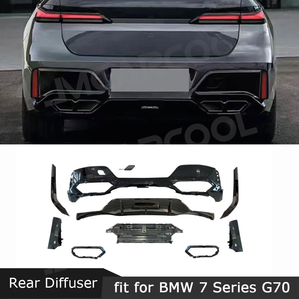 JMCARCOOL ABS глянцевый черный задний диффузор, спойлер, насадки на выхлопную трубу для BMW 7 серии G70 Sport 2023 + защита бампера, комплекты кузова автомобиля
JMCARCOOL ABS глянцевый черный задний диффузор, спойлер, насадки на выхлопную трубу для BMW 7 серии G70 Sport 2023 + защита бампера, комплекты кузова автомобиля