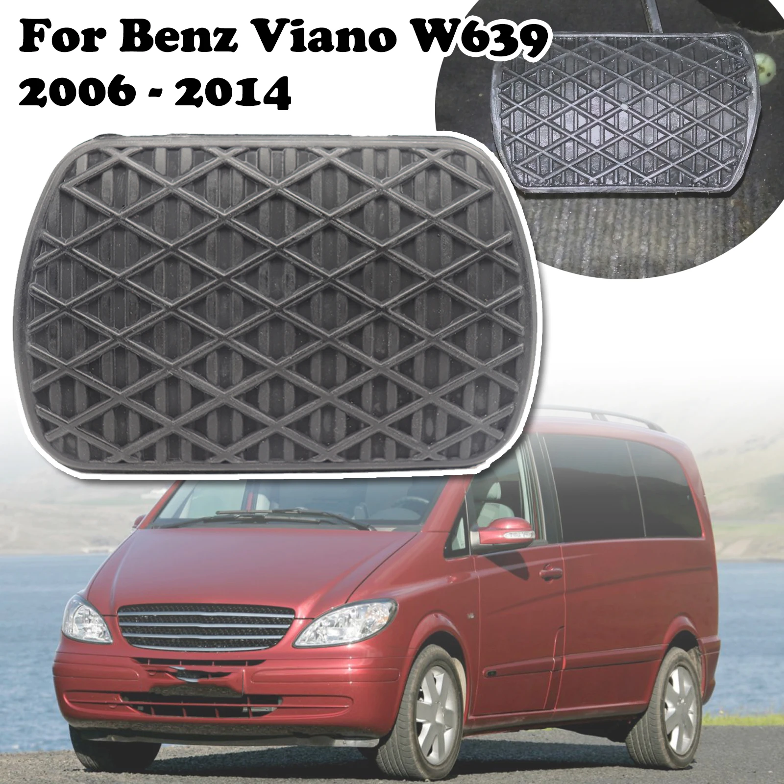 For Benz Viano W639 2006 2007 2008 - 2014 Car Automatic Black Rubber Brake Clutch Foot Pedal Pad Covers A1232910082 68013457AA
For Benz Viano W639 2006 2007 2008 - 2014 Car Automatic Black Rubber Brake Clutch Foot Pedal Pad Covers A1232910082 68013457AA
