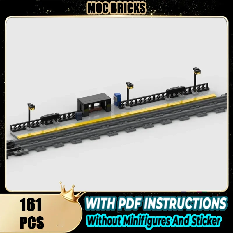 Railway Train Series Moc Building Bricks Train Station Loop Of Track Model Technology Modular Blocks Construstion Assembly Toys
Railway Train Series Moc Building Bricks Train Station Loop Of Track Model Technology Modular Blocks Construstion Assembly Toys
