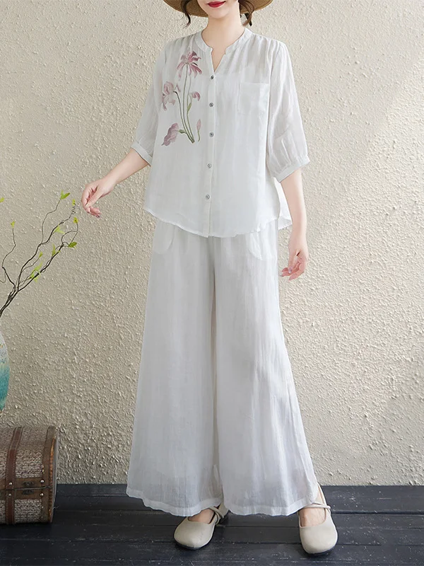 New Chinese Sle High End Flax Set Women's Summer Cotton Linen irt Casual Wide Leg Pants Two Piece Set Lightweight Casual
New Chinese Sle High End Flax Set Women's Summer Cotton Linen irt Casual Wide Leg Pants Two Piece Set Lightweight Casual