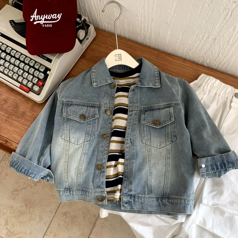 Boys Denim Jacket 2025 New Arrival Spring Autumn Korean-Style Fashion Versatile Loose Long Sleeve Blue Jacket Coats
Boys Denim Jacket 2025 New Arrival Spring Autumn Korean-Style Fashion Versatile Loose Long Sleeve Blue Jacket Coats