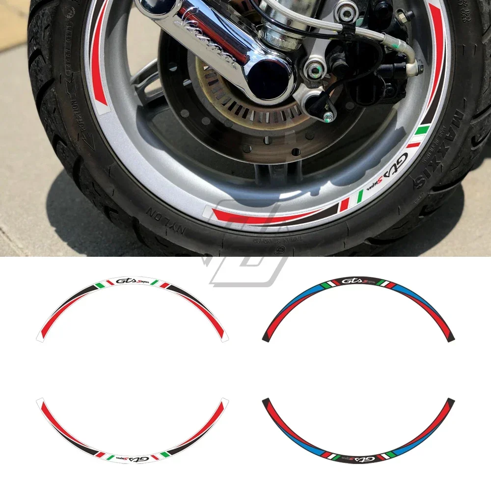 Motorcycle Decoration For Vespa Sei Giorni GTS 300 300ie Touring Rim 12" Wheel Reflective Sticker Kit
Motorcycle Decoration For Vespa Sei Giorni GTS 300 300ie Touring Rim 12" Wheel Reflective Sticker Kit