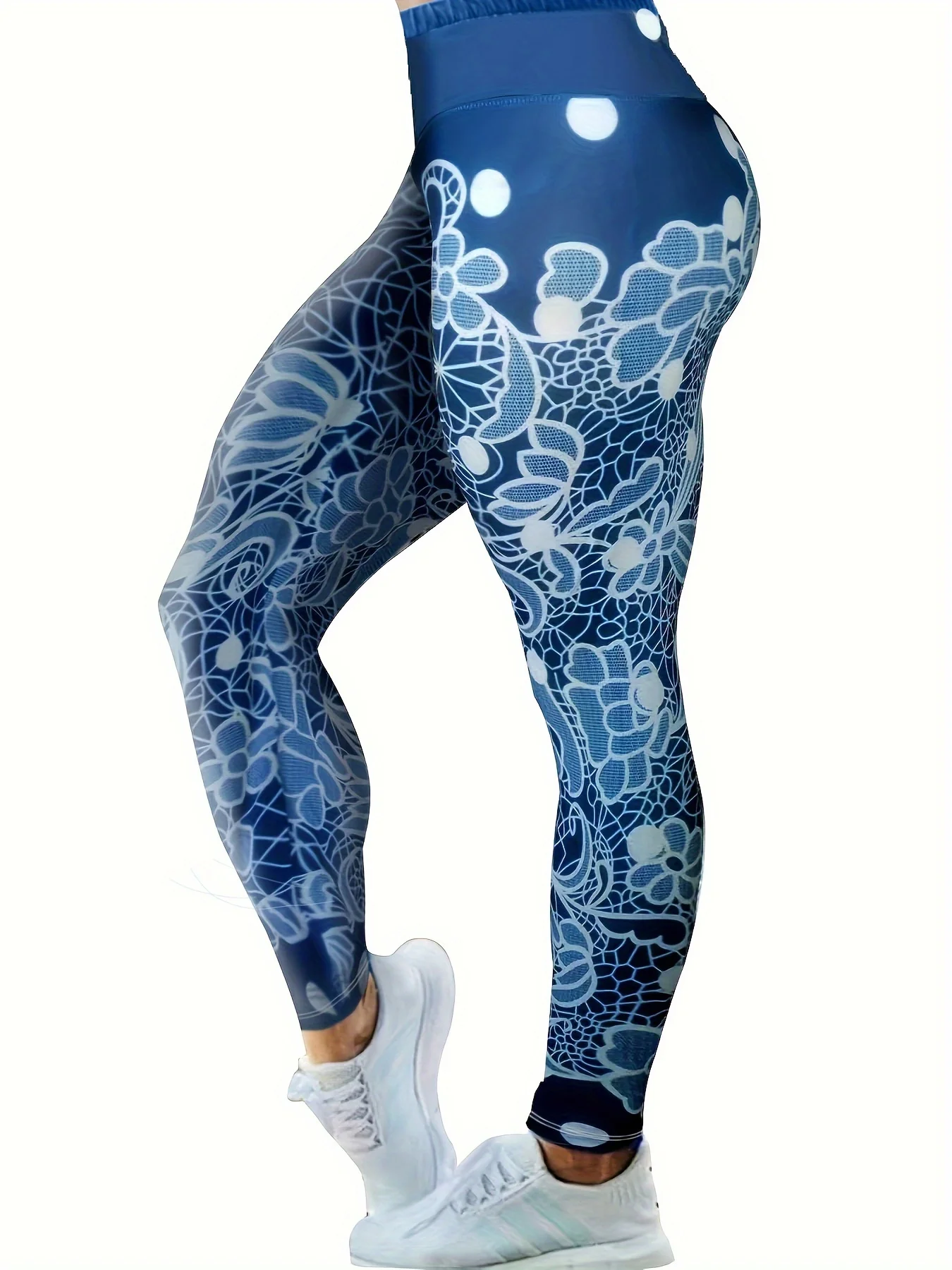 Plus Size Women High Waisted Leggings Faux Lace Floral Polka Dot Print Butt Lifting Stretchy Full Length Workout Pants Soft Yoga
Plus Size Women High Waisted Leggings Faux Lace Floral Polka Dot Print Butt Lifting Stretchy Full Length Workout Pants Soft Yoga