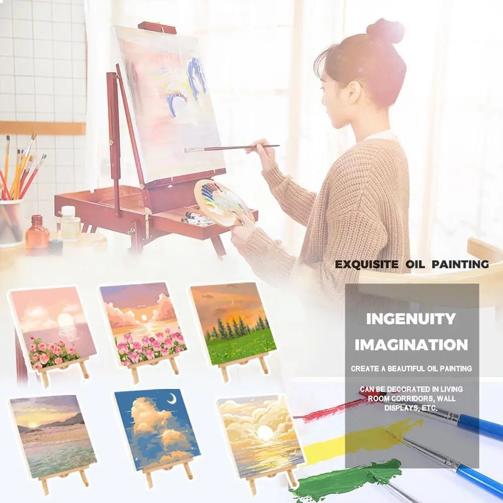 Paint by Numbers Kit for Children Adults Beginners Drawing Toys Set Sun Scenery Tulip Seaside Digital Oil Number Painting Kits 
Paint by Numbers Kit for Children Adults Beginners Drawing Toys Set Sun Scenery Tulip Seaside Digital Oil Number Painting Kits