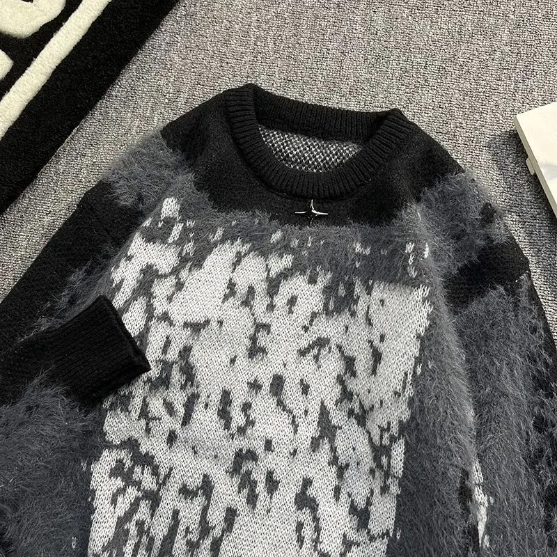 Thiened круглый вязаный свитер Ne, мужской американский меховой зимний теплый повседневный свободный трикотаж для пар
Thiened круглый вязаный свитер Ne, мужской американский меховой зимний теплый повседневный свободный трикотаж для пар