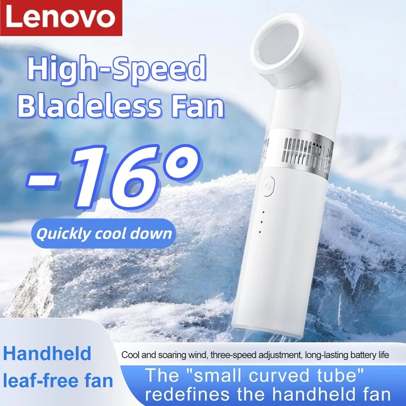 Lenovo Portable Bladeless Mini Fan High Speed Handheld USB Rechargeable Foldable Travel Bending Ventilador Portátil sin Aspas
Lenovo Portable Bladeless Mini Fan High Speed Handheld USB Rechargeable Foldable Travel Bending Ventilador Portátil sin Aspas