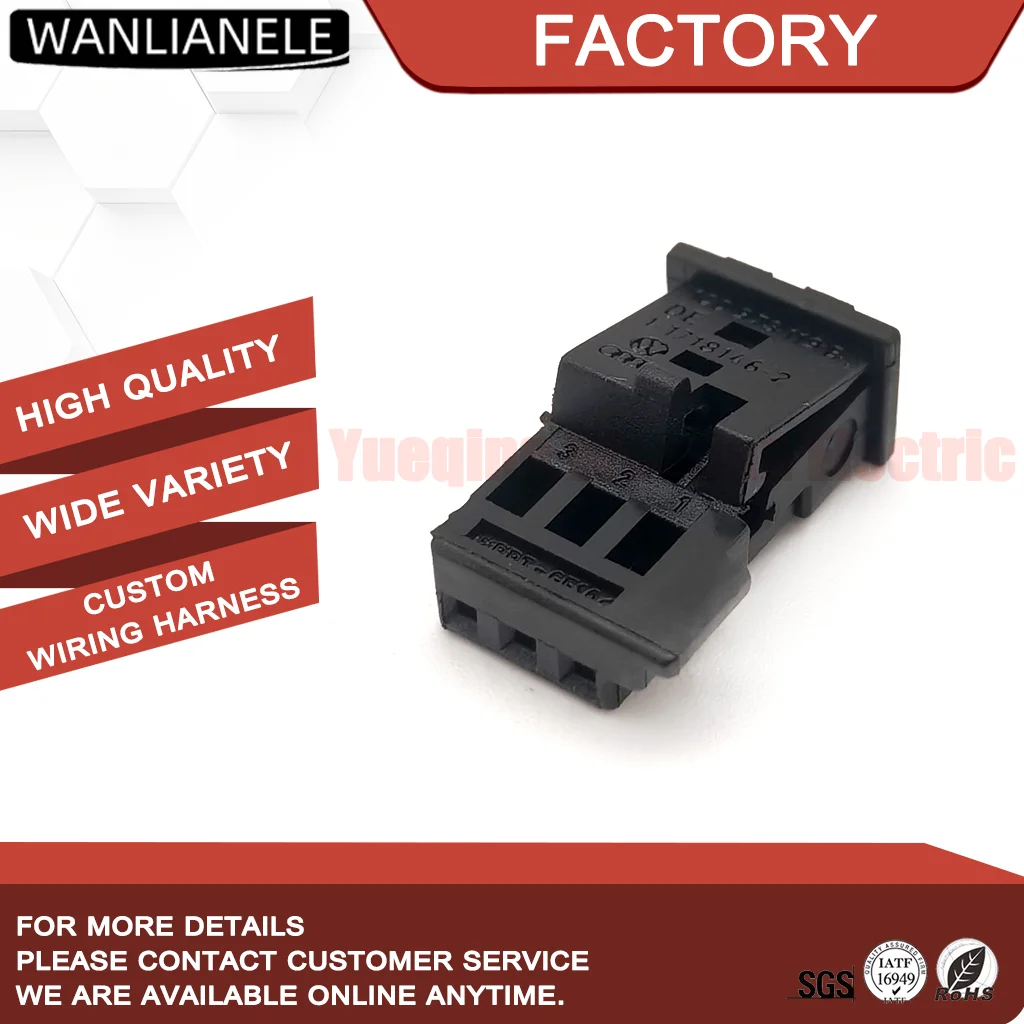 50 Sets TE 1-1718346-1 1355620-1 3 Pin Automotive Connector Housing Female MQS 2.54mm 0.63mm 7.5A Fit ECU Sensor Airbag Harness
50 Sets TE 1-1718346-1 1355620-1 3 Pin Automotive Connector Housing Female MQS 2.54mm 0.63mm 7.5A Fit ECU Sensor Airbag Harness
