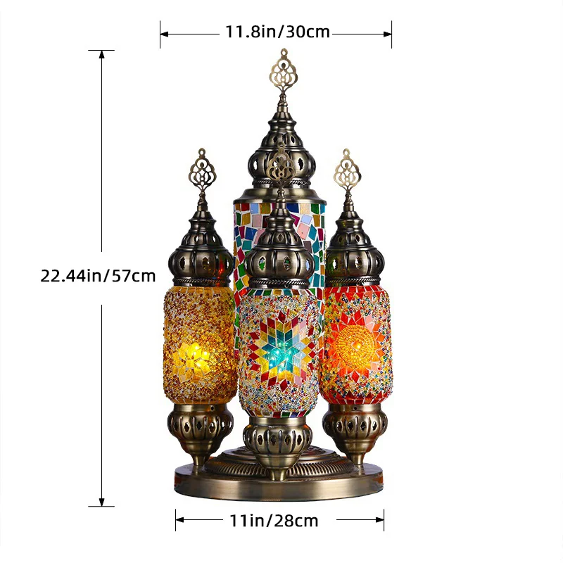 Lighting Castle Mosaic Stained Glass Combination Style Table Lamp
Lighting Castle Mosaic Stained Glass Combination Style Table Lamp