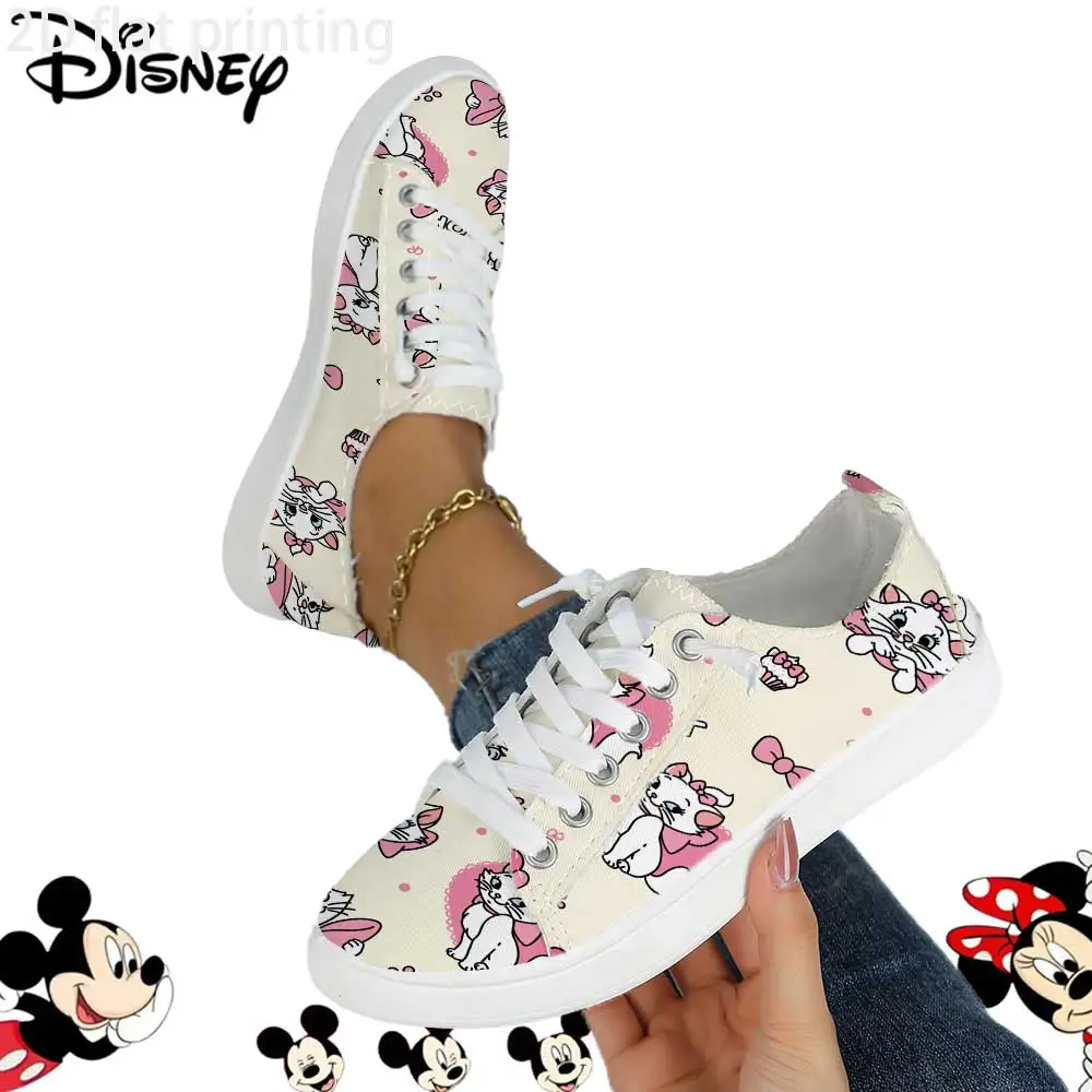 Officially Licensed Disney Marie Cat Print Lace-Up Sneakers for Women – Cute Pink Bow Casual Canvas Shoes
Officially Licensed Disney Marie Cat Print Lace-Up Sneakers for Women – Cute Pink Bow Casual Canvas Shoes