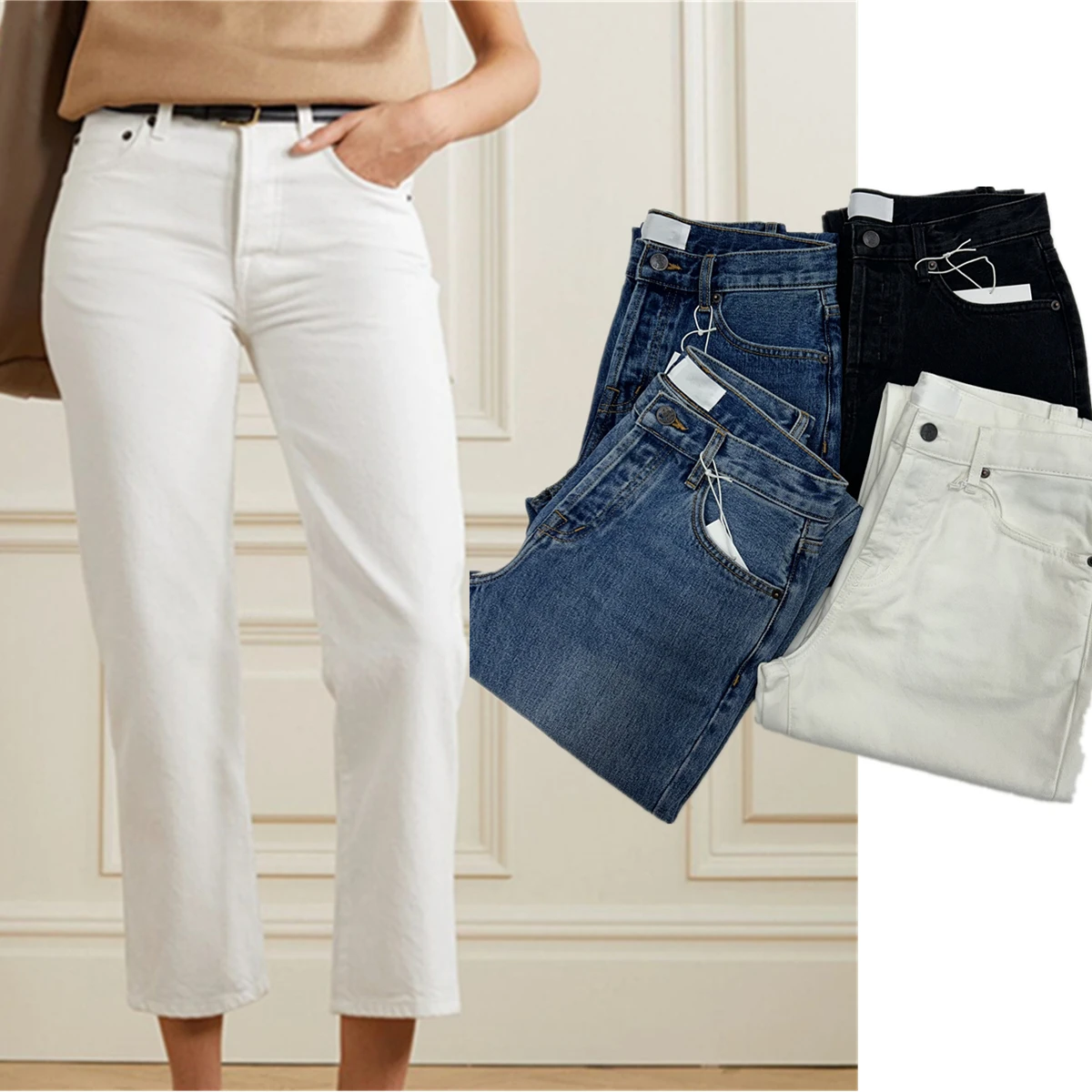 Jenny&dave2026 Mom Jeans Women Fashion Office Ladies Cropped Jeans Minimalist Solid Color Basic Jeans Straight Denim Pants Women
Jenny&dave2026 Mom Jeans Women Fashion Office Ladies Cropped Jeans Minimalist Solid Color Basic Jeans Straight Denim Pants Women