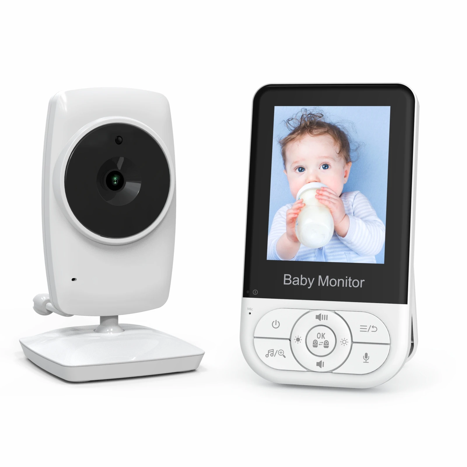 2.8" Screen Wireless LCD Video Baby Monitor Radio Nanny Music Intercom IR Portable Baby Camera Baby Walkie Talkie Babysitter
2.8" Screen Wireless LCD Video Baby Monitor Radio Nanny Music Intercom IR Portable Baby Camera Baby Walkie Talkie Babysitter