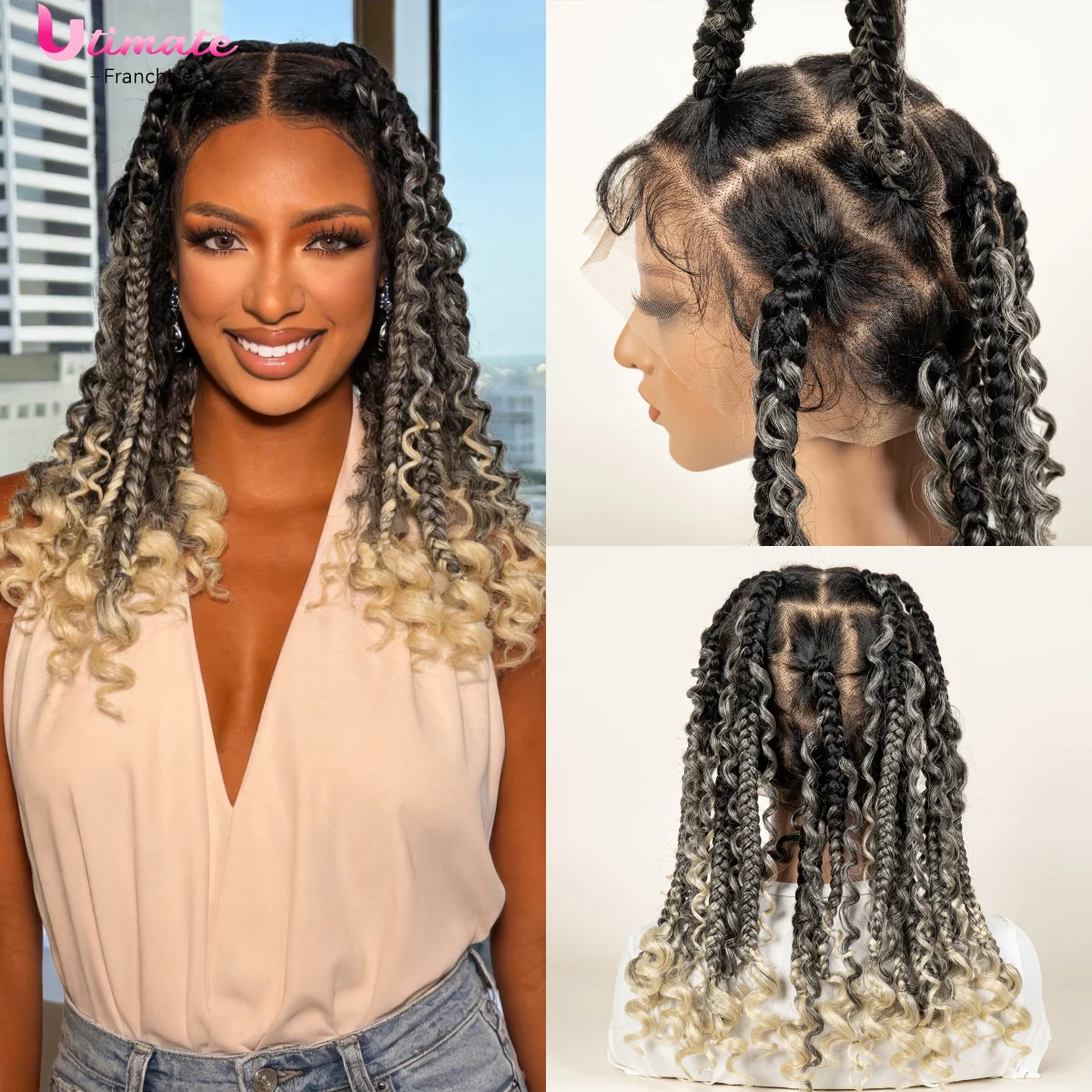 Парик-косички Jumbo Box Full Lace Crochet Hair Wig, короткий парик-боб без узлов для женщин, в стиле бохо
Парик-косички Jumbo Box Full Lace Crochet Hair Wig, короткий парик-боб без узлов для женщин, в стиле бохо