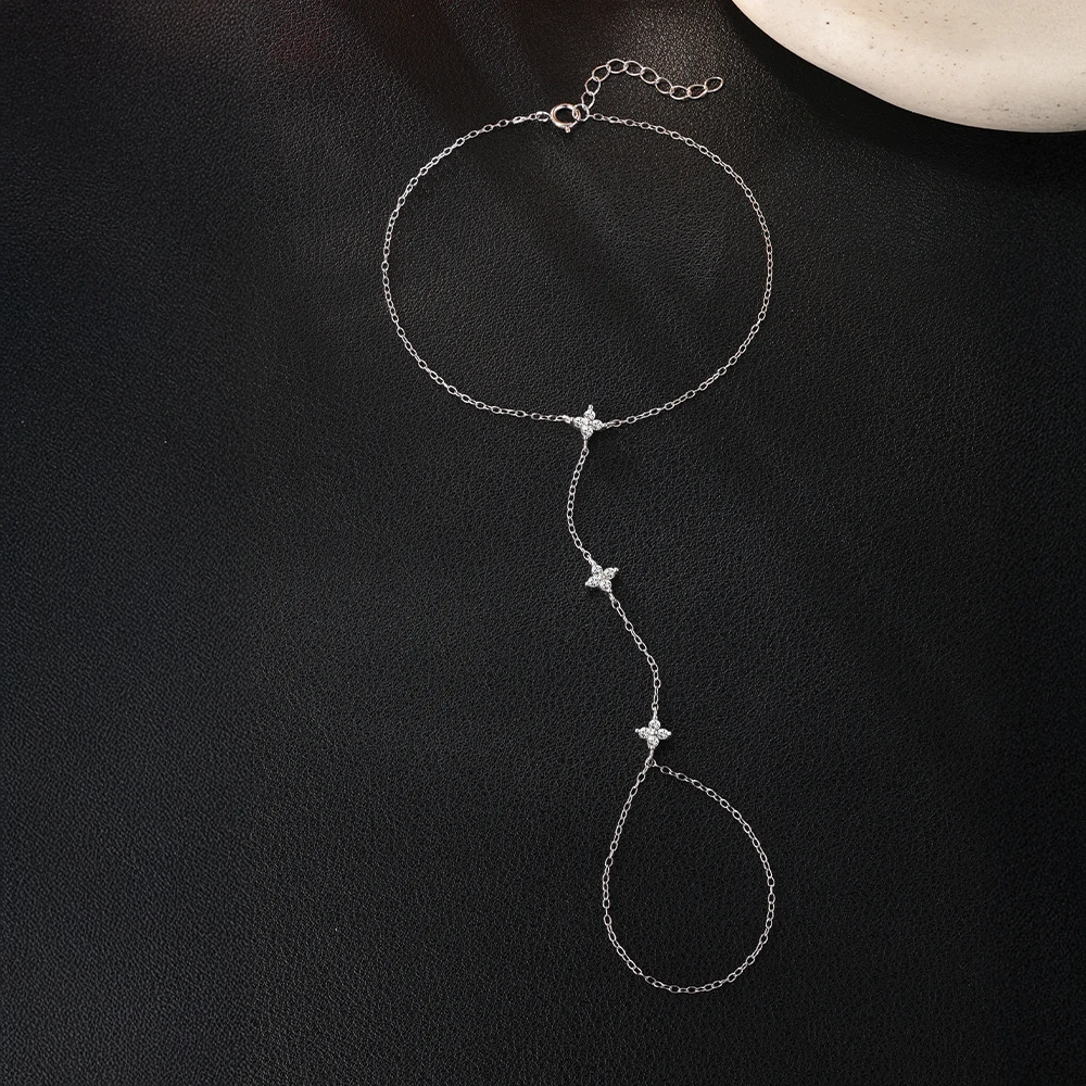 Aide S925 Sterling Silver Moissanite Chains Bracelets Minimalist Star Zircon Body Ring Chain Bracelets For Women Fine Jewelry
Aide S925 Sterling Silver Moissanite Chains Bracelets Minimalist Star Zircon Body Ring Chain Bracelets For Women Fine Jewelry