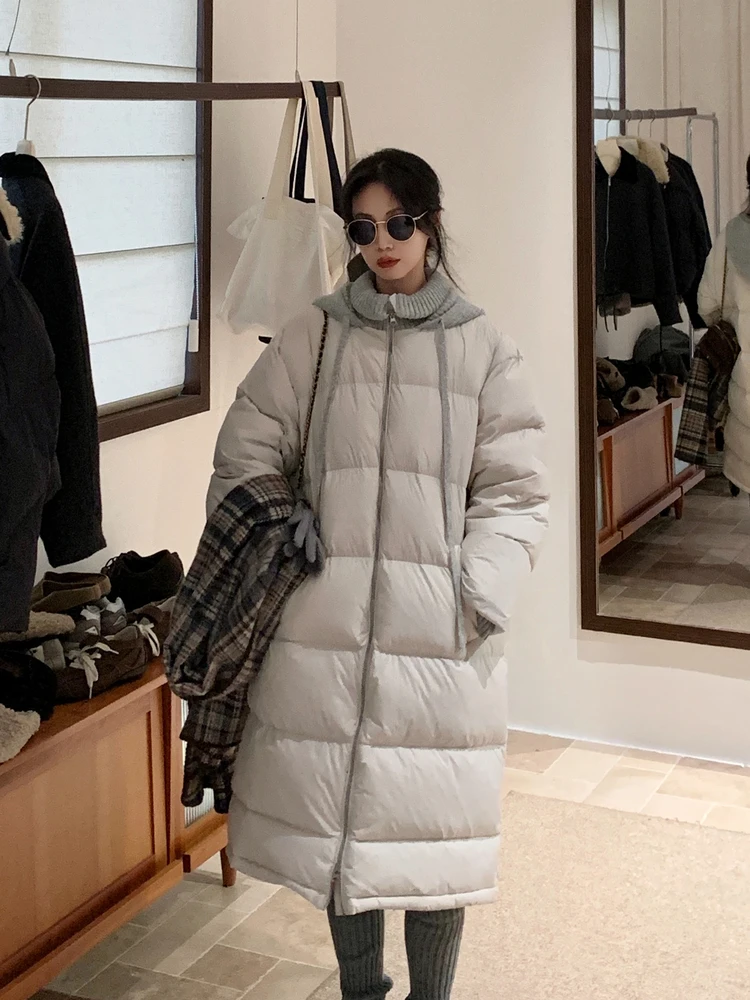 BRIVIN Утепленное длинное пуховое пальто с капюшоном для женщин, новая модная теплая верхняя одежда, удлиненное приталенное пальто
BRIVIN Утепленное длинное пуховое пальто с капюшоном для женщин, новая модная теплая верхняя одежда, удлиненное приталенное пальто