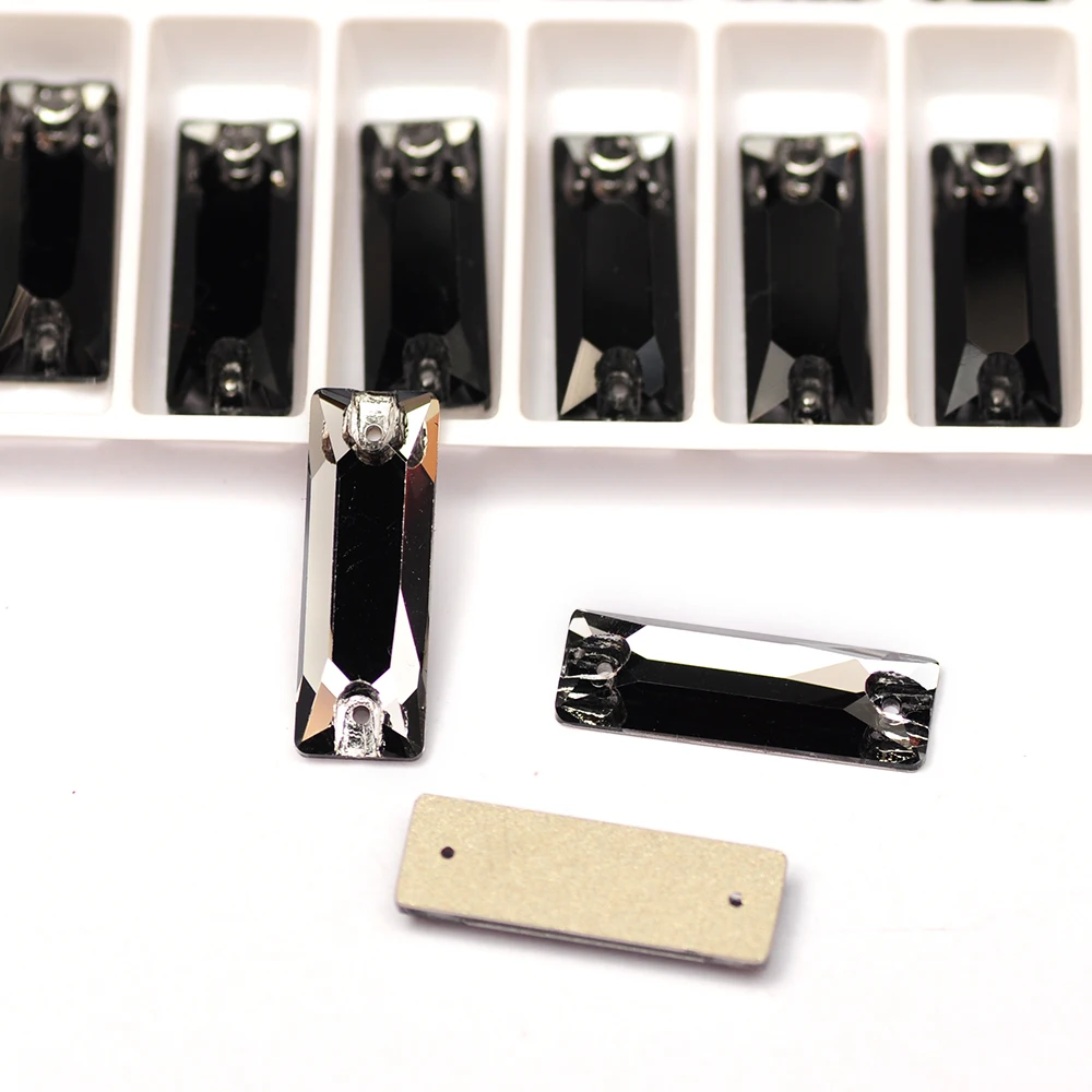 Black Diamond Shiny Baguette Glass Flatback Crystal Sew On Rhinestones Crafts Glitter Sewing Accessories 3D Design Decorations
Black Diamond Shiny Baguette Glass Flatback Crystal Sew On Rhinestones Crafts Glitter Sewing Accessories 3D Design Decorations