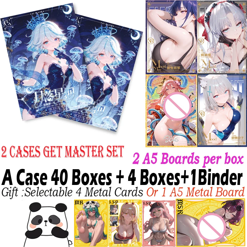 Новая карта формата А5 Moon Sets On The Milk Way Hobby Spicy Waifu Board Doujin Booster Box Hutao Ganyu Редкая карта игрушка в подарок
Новая карта формата А5 Moon Sets On The Milk Way Hobby Spicy Waifu Board Doujin Booster Box Hutao Ganyu Редкая карта игрушка в подарок