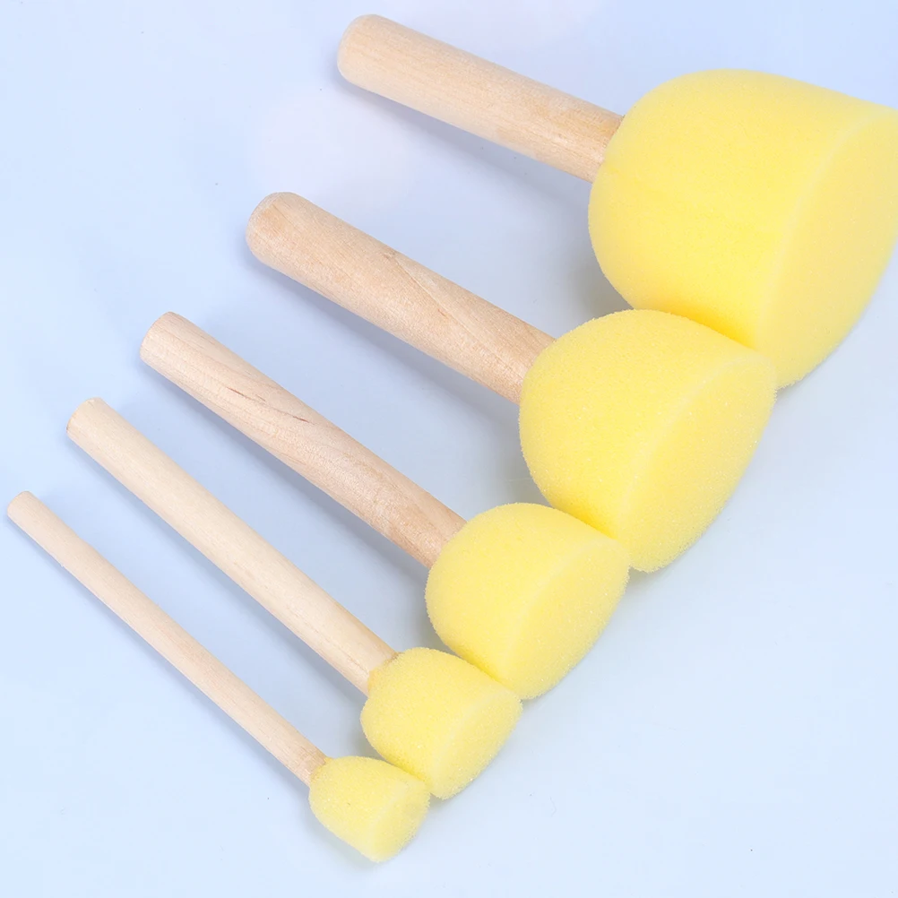 20pcs Wooden Handle Painting Brushes Sponge Set for Kids Drawing DIY Projects Lightweight Portable Easy Clean Multiple Sizes
20pcs Wooden Handle Painting Brushes Sponge Set for Kids Drawing DIY Projects Lightweight Portable Easy Clean Multiple Sizes