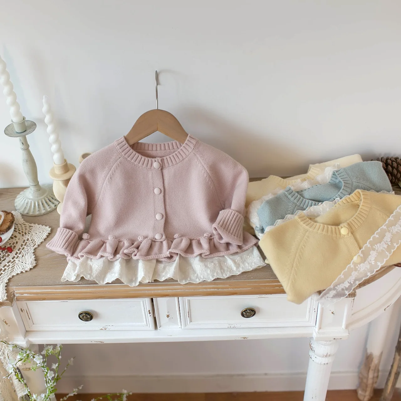 MILANCEL New Spring Baby Sweater 6M-4T Solid Color Lace Toddler Girls Knitted Cardigan Loose Thin Sweet Infant Clothes
MILANCEL New Spring Baby Sweater 6M-4T Solid Color Lace Toddler Girls Knitted Cardigan Loose Thin Sweet Infant Clothes