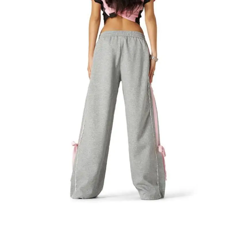 Женские спортивные брюки с высокой талией, прямым кроем, кружевными вставками и полосками, повседневные, удобные, широкие брюки-палаццо
Женские спортивные брюки с высокой талией, прямым кроем, кружевными вставками и полосками, повседневные, удобные, широкие брюки-палаццо