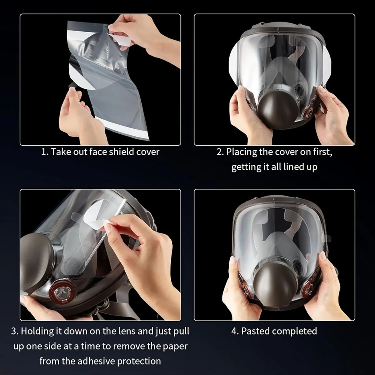A45I 50 Pcs Peel Off Lens Cover Shield Cover Respirator Mask Protective Cover Compatible for 6885, 6000, 6700, 6800 Series
A45I 50 Pcs Peel Off Lens Cover Shield Cover Respirator Mask Protective Cover Compatible for 6885, 6000, 6700, 6800 Series