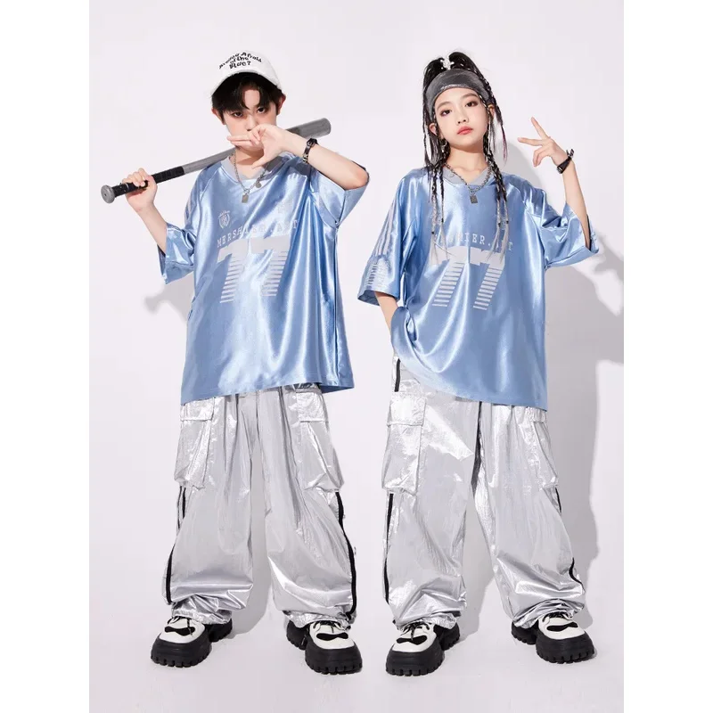 kids Hip Hop Silver Sweatshirt Street Dance Shiny Cargo Pants Girls K-pop Streetwear Kids Jazz Clothes Sets Child Stage Costumes
kids Hip Hop Silver Sweatshirt Street Dance Shiny Cargo Pants Girls K-pop Streetwear Kids Jazz Clothes Sets Child Stage Costumes