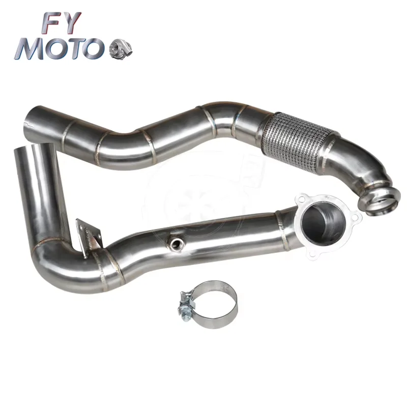 Exhaust Downpipe for Benz W176 C117 A180 A200 A250 CLA180 CLA200 CLA250 1.6T/2.0T 2013-2018
Exhaust Downpipe for Benz W176 C117 A180 A200 A250 CLA180 CLA200 CLA250 1.6T/2.0T 2013-2018