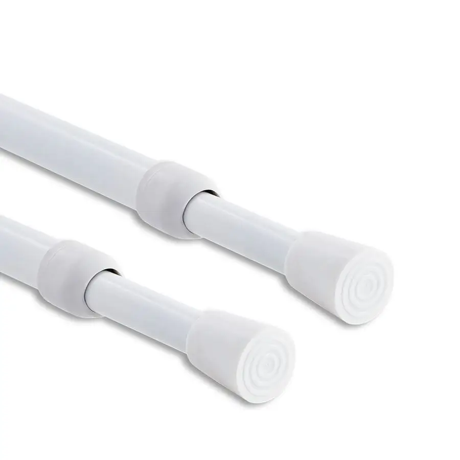 Shower Curtain Rod No Drilling, Spring Tension Rod, 4778 Inch, 1 2 Inch Diameter, Rubber Cap on Either End, White, Iron
Shower Curtain Rod No Drilling, Spring Tension Rod, 4778 Inch, 1 2 Inch Diameter, Rubber Cap on Either End, White, Iron