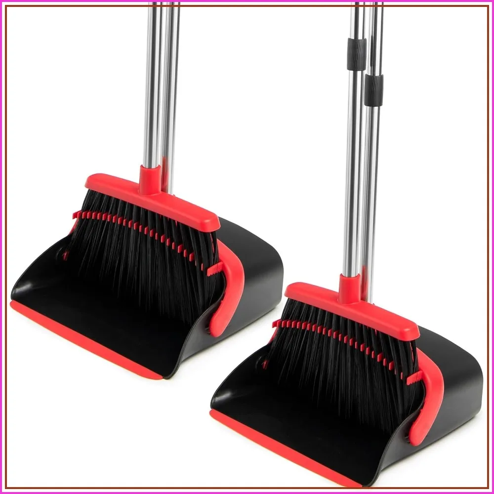 Long Handle Broom and Dustpan Set, Heavy Duty Combo for Home Kitchen Office Pet Hair
Long Handle Broom and Dustpan Set, Heavy Duty Combo for Home Kitchen Office Pet Hair