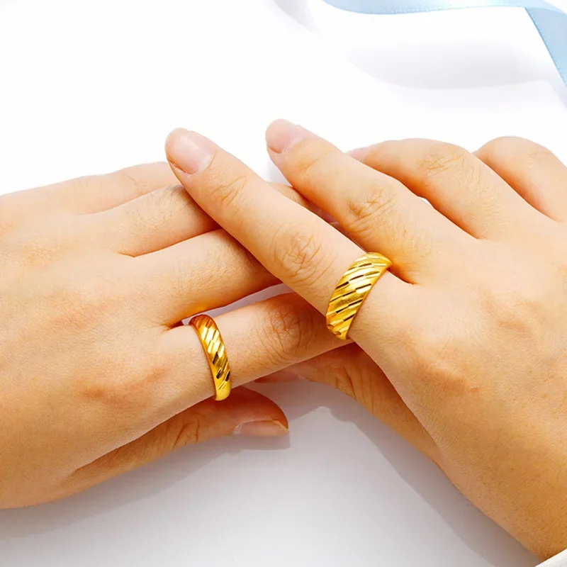 Gold Brass 18k Real Gold Color Ring for Couple Wedding Open Couple Lover Ring Jewelry Men and Women Matte Marry Rings
Gold Brass 18k Real Gold Color Ring for Couple Wedding Open Couple Lover Ring Jewelry Men and Women Matte Marry Rings