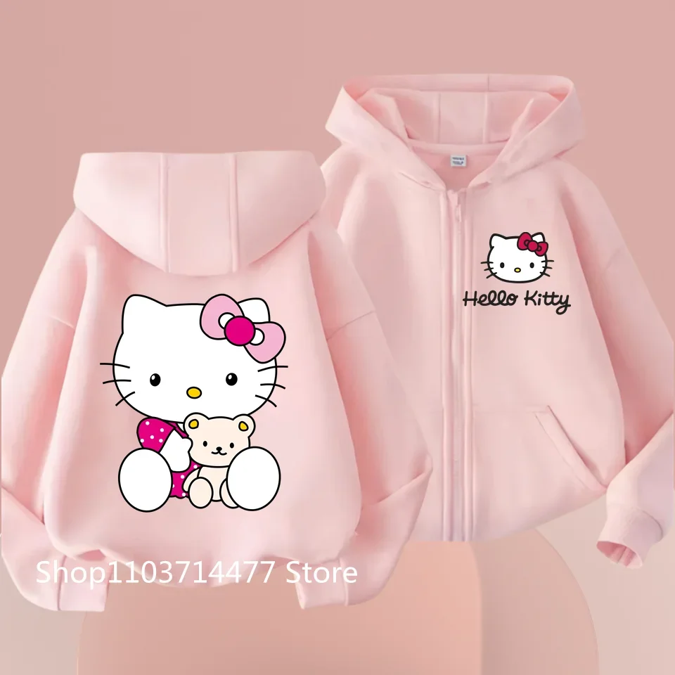 Hello Kitty Children Hoodies Sweatshirt Kawaii New Sanrio Pullover Fashion Anime Cartoons Casual Clothes Girls Boy Kids Warm Top
Hello Kitty Children Hoodies Sweatshirt Kawaii New Sanrio Pullover Fashion Anime Cartoons Casual Clothes Girls Boy Kids Warm Top