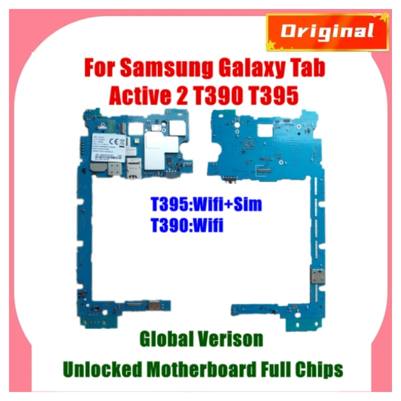 For Samsung Galaxy Tab Active 2 T390 T395 Motherboard WIFI SIM Support Replaced Clean Android Installed With Full Chip
For Samsung Galaxy Tab Active 2 T390 T395 Motherboard WIFI SIM Support Replaced Clean Android Installed With Full Chip