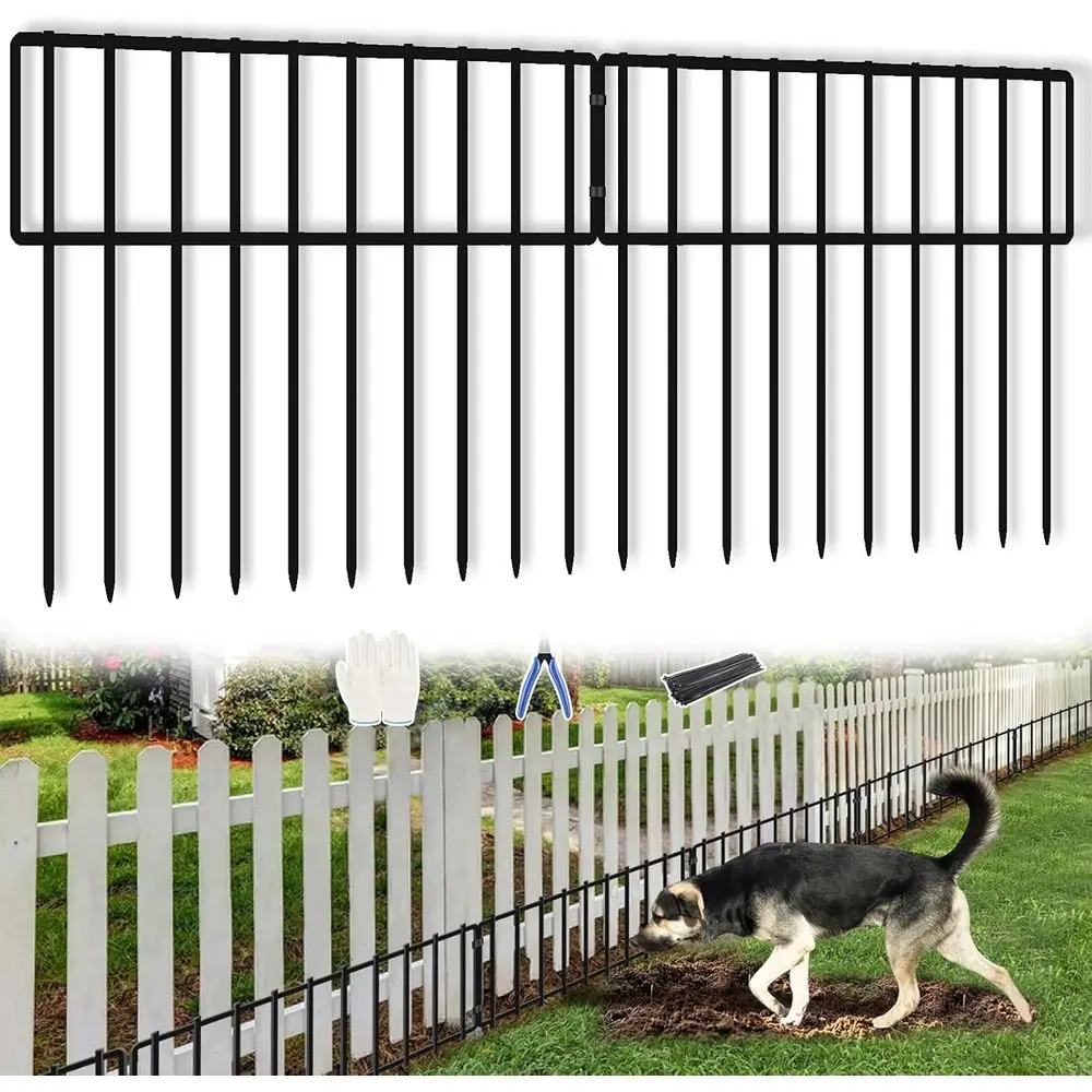 45.33ft Tall 13in Wide Animal Barrier, 32 No-Dig Panels, Rabbit and Dog-Proof, Rust-Resistant Metal Border for Outdoor Garden an
45.33ft Tall 13in Wide Animal Barrier, 32 No-Dig Panels, Rabbit and Dog-Proof, Rust-Resistant Metal Border for Outdoor Garden an
