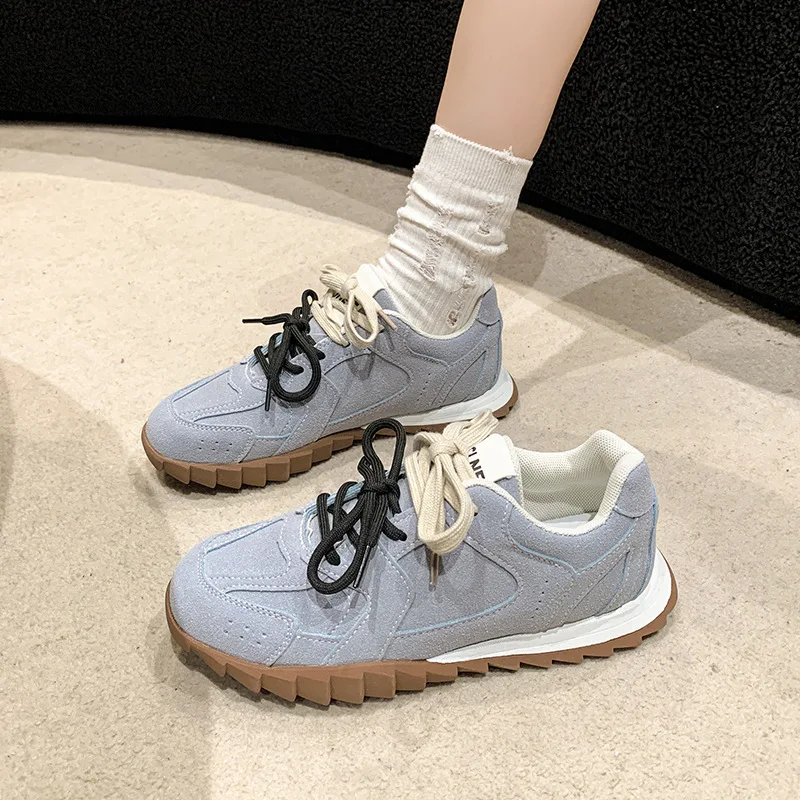 Women Sneakers 2025 Spring New Retro German Training Shoes Women Contrast Flat Casual Shoes
Women Sneakers 2025 Spring New Retro German Training Shoes Women Contrast Flat Casual Shoes