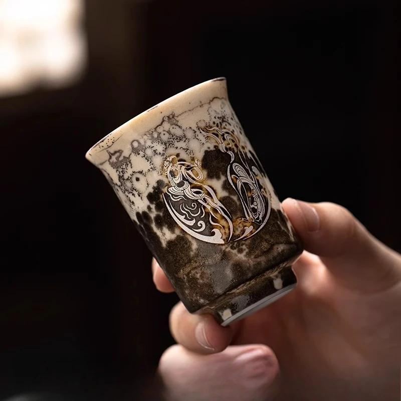 Wood Fired Ash Glaze Tea Cup Handmade Craft Ceramic Master Cup Chinese Style Natural Personal Scent Smelling Tea Set
Wood Fired Ash Glaze Tea Cup Handmade Craft Ceramic Master Cup Chinese Style Natural Personal Scent Smelling Tea Set