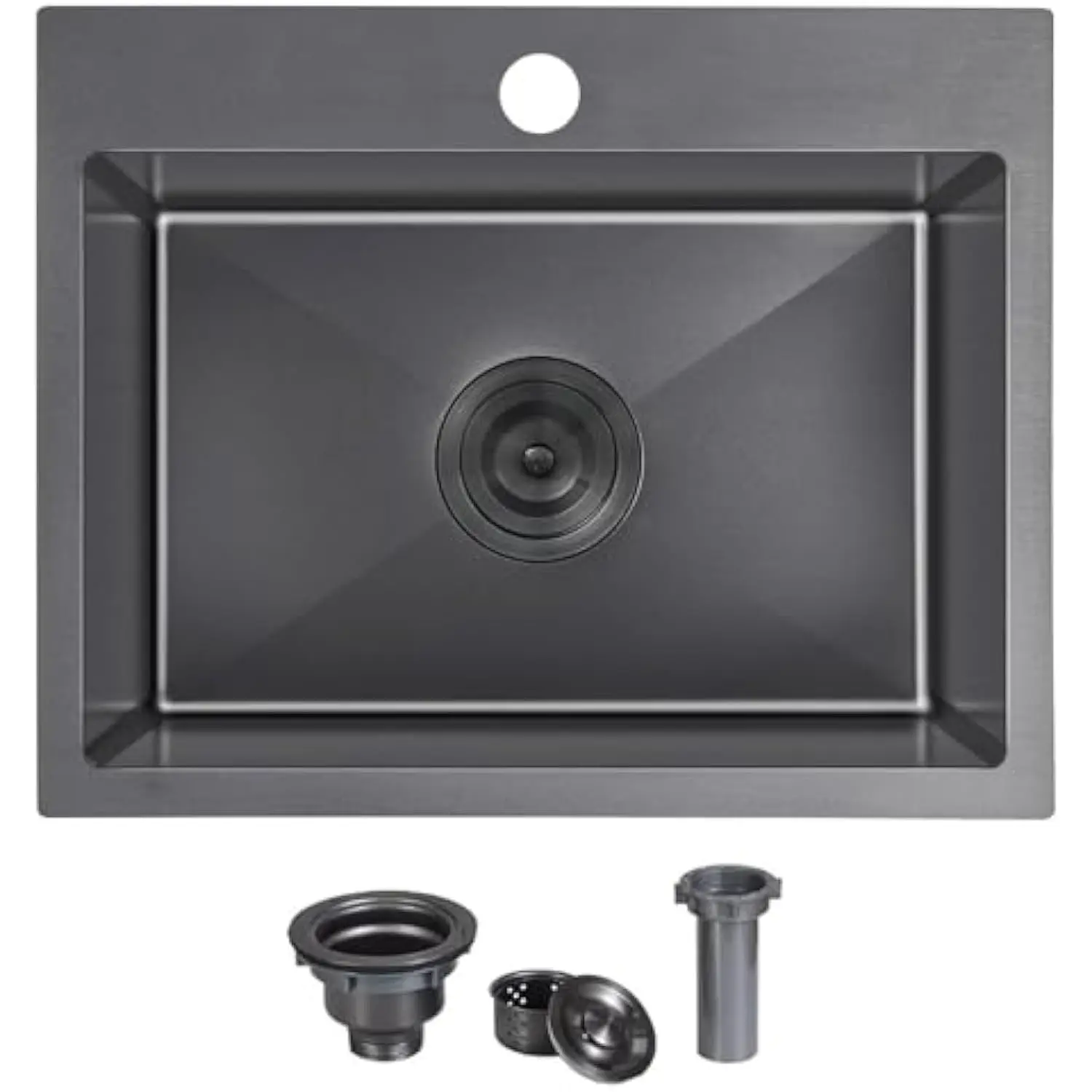 22x18 Inch Black Kitchen Sink,Drop In 16 Gauge RV Small Kitchen Bar Sink,Stainless Steel Topmount Outdoor Prep Single Bowl Work
22x18 Inch Black Kitchen Sink,Drop In 16 Gauge RV Small Kitchen Bar Sink,Stainless Steel Topmount Outdoor Prep Single Bowl Work