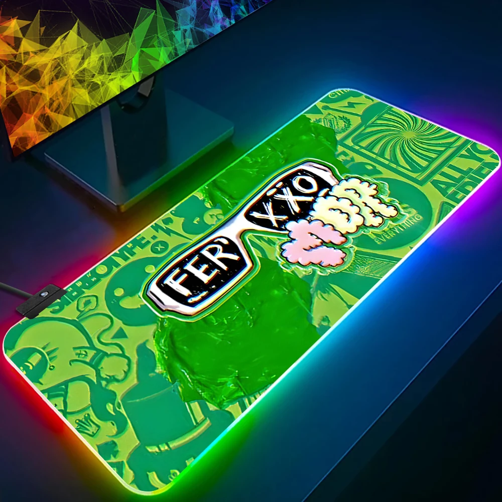 Singer F-Feid Ferxxo SIXDO RGB Pc Gamer Keyboard Mouse Pad Mousepad LED Glowing Mouse Mats Rubber Gaming Computer Mausepad
Singer F-Feid Ferxxo SIXDO RGB Pc Gamer Keyboard Mouse Pad Mousepad LED Glowing Mouse Mats Rubber Gaming Computer Mausepad