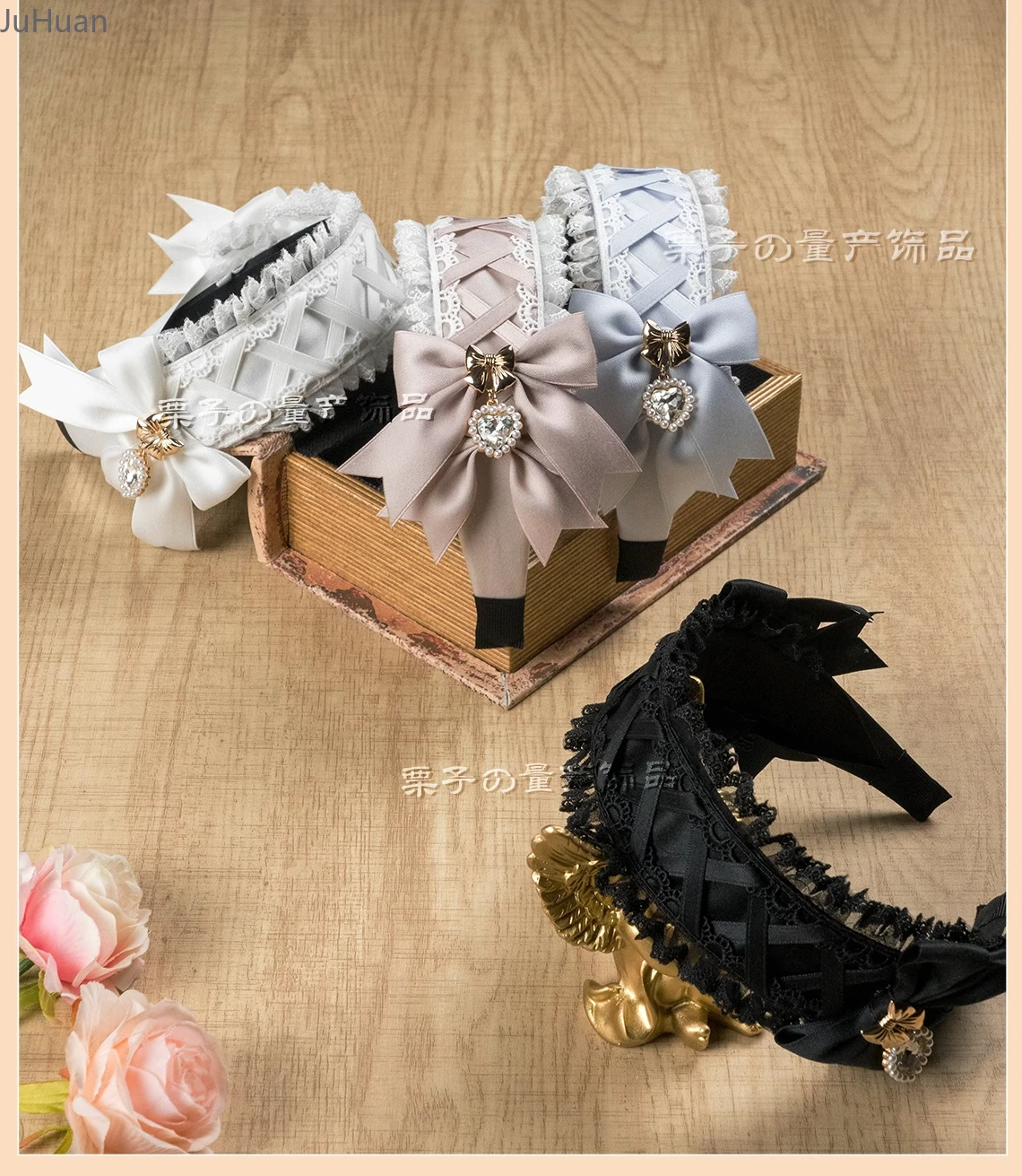 Lolita Original Handmade Pleated Cross Strap Bow Love Pendant Headband Girl Mining Series Mass Production Versatile Headgear
Lolita Original Handmade Pleated Cross Strap Bow Love Pendant Headband Girl Mining Series Mass Production Versatile Headgear