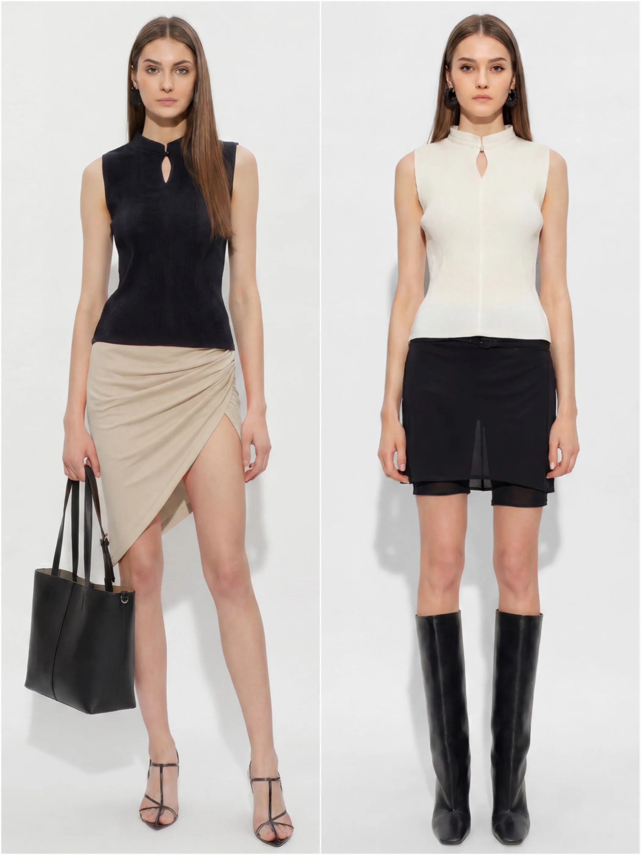 Lightweight Chinese Style Slim Fit T-Shirt Women's Sleeveless Turn-down Collar Button Front Plain Color Summer Fashion
Lightweight Chinese Style Slim Fit T-Shirt Women's Sleeveless Turn-down Collar Button Front Plain Color Summer Fashion
