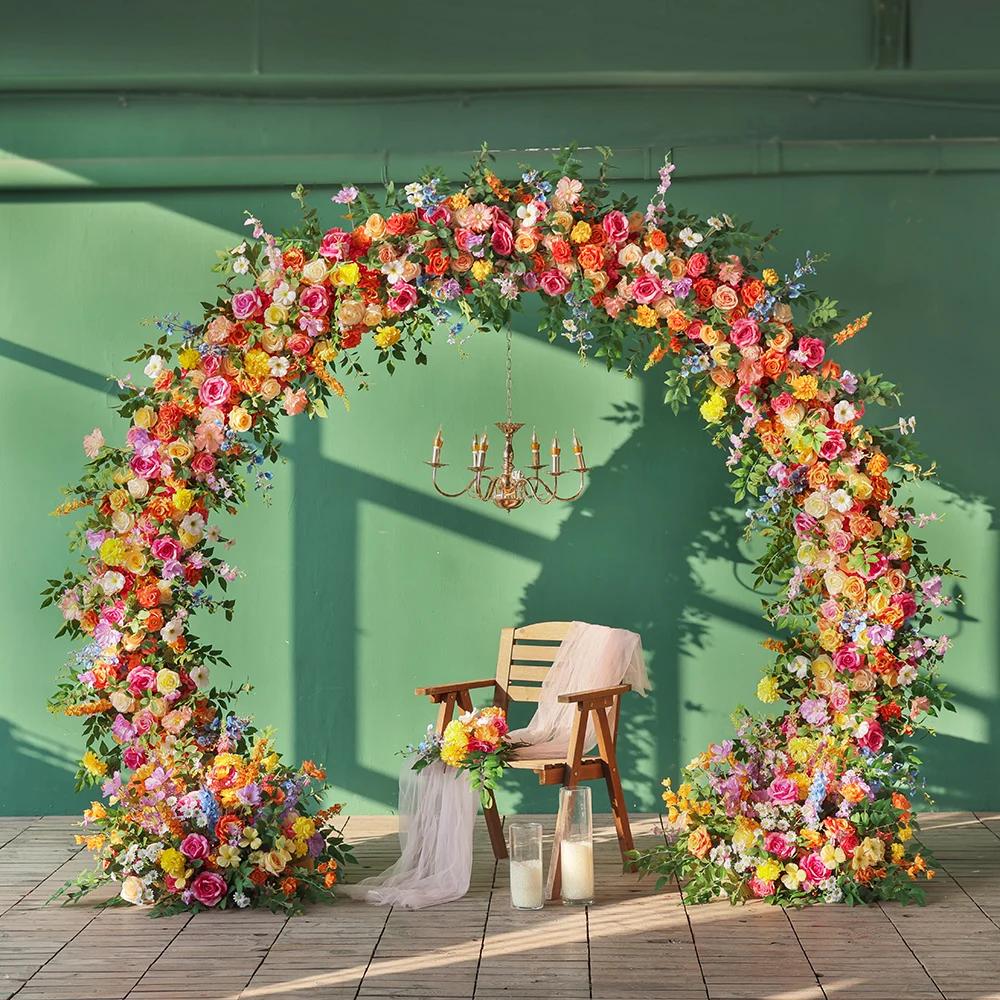 Circle Handmade Fleur Artificielle Flower Runner Wedding Decoration High Quality Colors Wreath Florals Arrangements Decor HY2497
Circle Handmade Fleur Artificielle Flower Runner Wedding Decoration High Quality Colors Wreath Florals Arrangements Decor HY2497