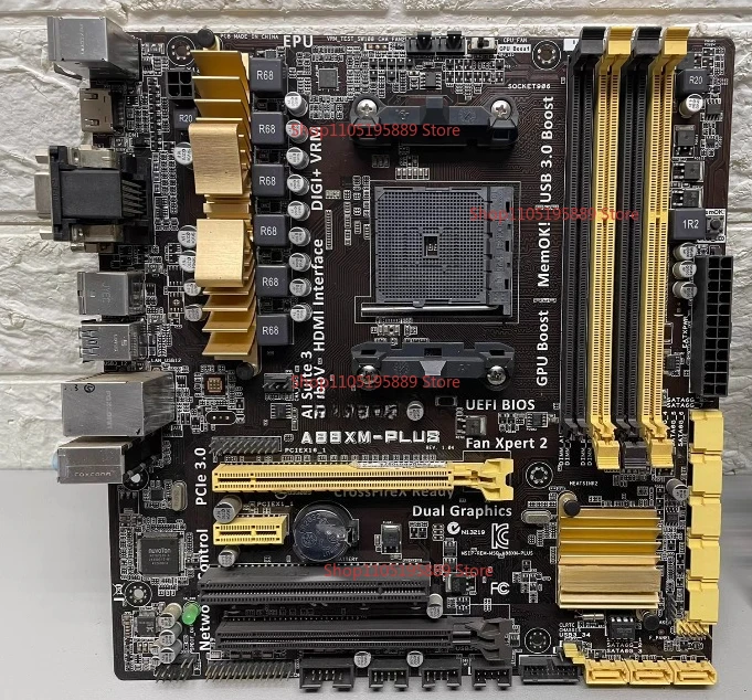 Материнская плата ASUS A88XM-PLUS с интерфейсом FM2/FM2+, чипсет A88X, поддержка 4 × DDR3, совместимость с AMD 7890K/880K, полностью твердотельные конденсаторы.
Материнская плата ASUS A88XM-PLUS с интерфейсом FM2/FM2+, чипсет A88X, поддержка 4 × DDR3, совместимость с AMD 7890K/880K, полностью твердотельные конденсаторы.