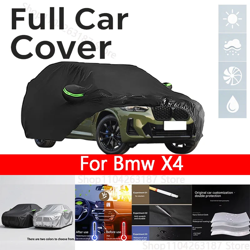 For BMW X4 Cover Full black Covers Waterproof Dustproof UV Scratch-Resistant Sunscreen Protection
For BMW X4 Cover Full black Covers Waterproof Dustproof UV Scratch-Resistant Sunscreen Protection