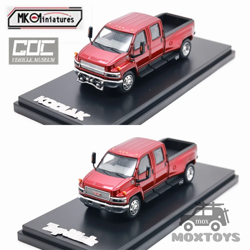 MK Miniatures & GOC 1:64 KODIAK / GMC TOP KICK UP TRUCK Metallic Red 2025 DIECAST EXPO Limited300 Литая под давлением модель автомобиля 
MK Miniatures & GOC 1:64 KODIAK / GMC TOP KICK UP TRUCK Metallic Red 2025 DIECAST EXPO Limited300 Литая под давлением модель автомобиля