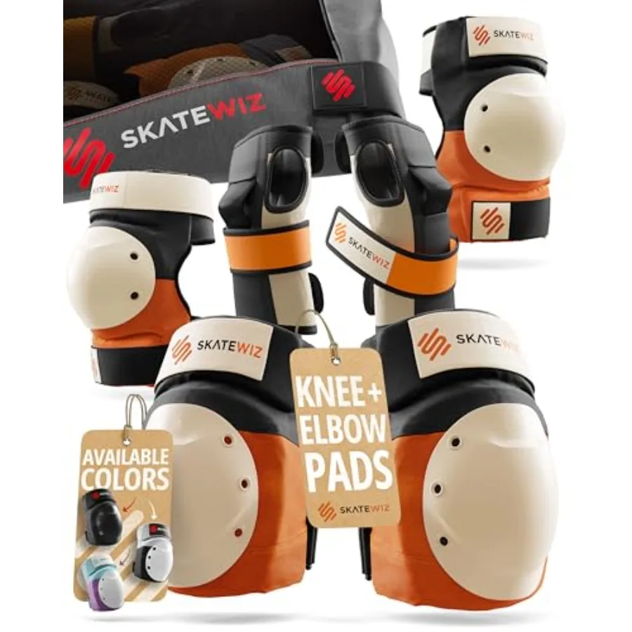 Bike Knee Pads - Skateboard Safety Gear - SHIELD - Size M/L Orange - Skate and Skateboarding Wrist Guards for Skating Adult wit
Bike Knee Pads - Skateboard Safety Gear - SHIELD - Size M/L Orange - Skate and Skateboarding Wrist Guards for Skating Adult wit