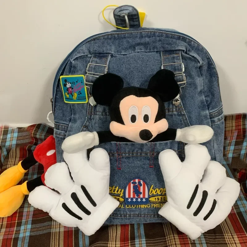 Милая двойная сумка через плечо с Микки Диснеем в стиле ретро, средний древний рюкзак большой вместимости, школьная сумка для отдыха, путешествий, сумка для ноутбука, подарки 
Милая двойная сумка через плечо с Микки Диснеем в стиле ретро, средний древний рюкзак большой вместимости, школьная сумка для отдыха, путешествий, сумка для ноутбука, подарки