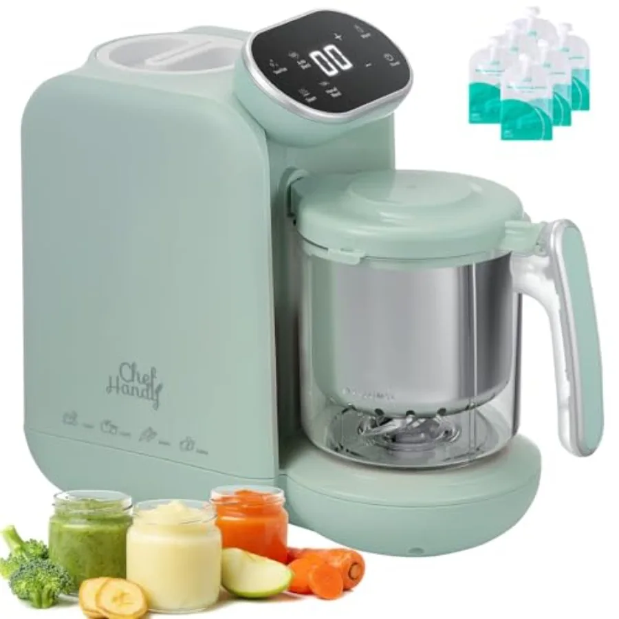 Baby Food Maker with Stainless Steel Steam Basket 5-in-1 Baby Food Processor, Steamer and Blender for Homemade Baby Food, BPA-F
Baby Food Maker with Stainless Steel Steam Basket 5-in-1 Baby Food Processor, Steamer and Blender for Homemade Baby Food, BPA-F