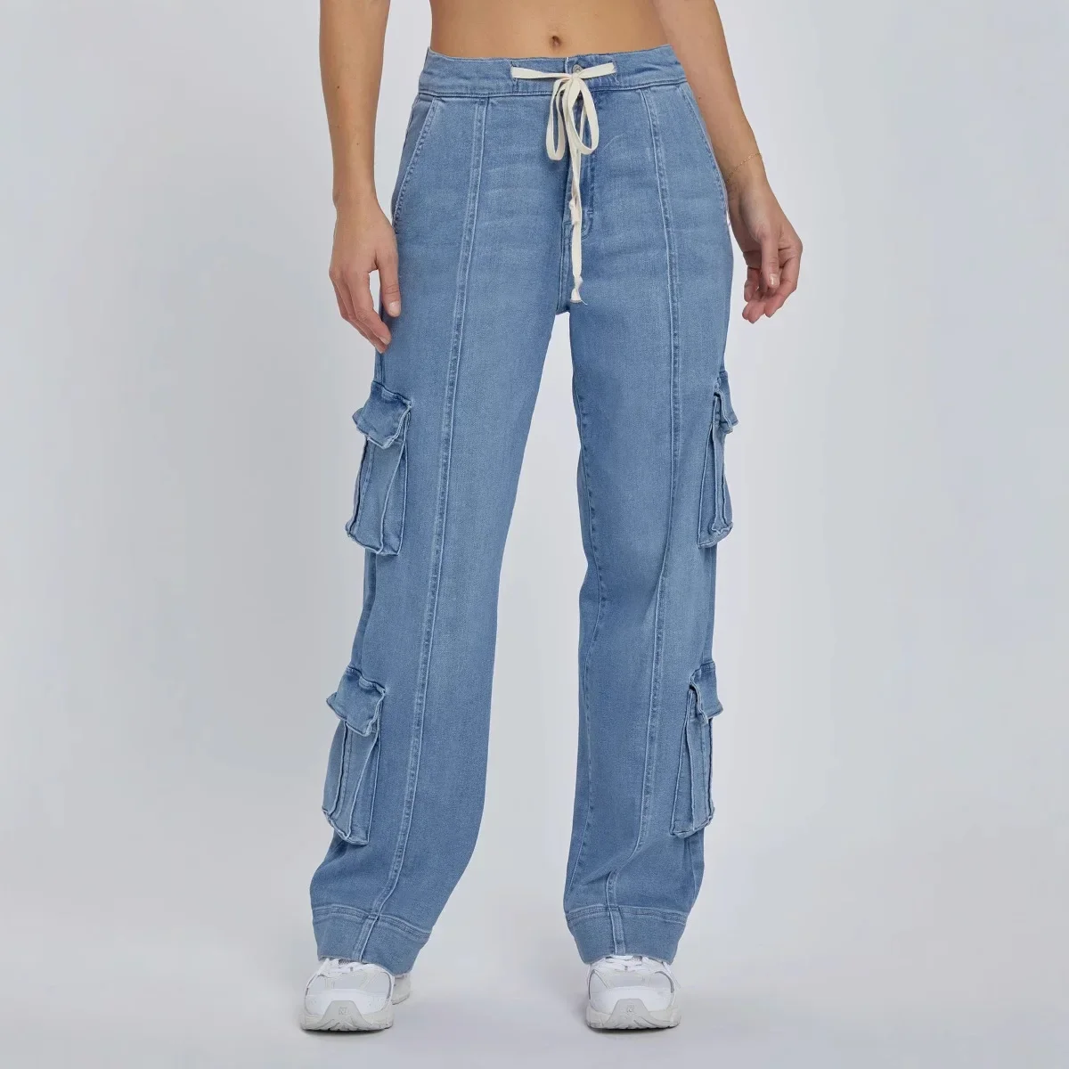 Trendy Women's Jeans Denim Workwear Street Style Multi-Pocket Jeans American Casual High-Waist Functional Design Women's
Trendy Women's Jeans Denim Workwear Street Style Multi-Pocket Jeans American Casual High-Waist Functional Design Women's